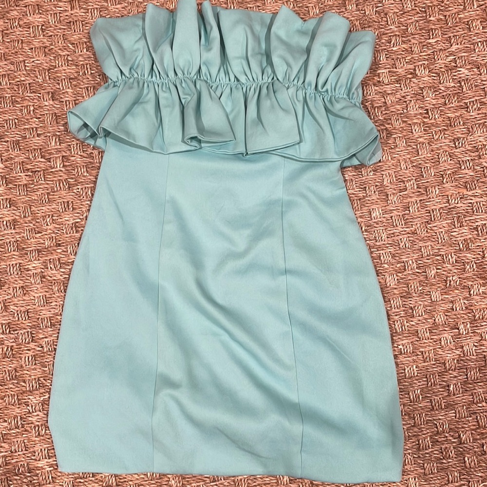 Teal Mini dress